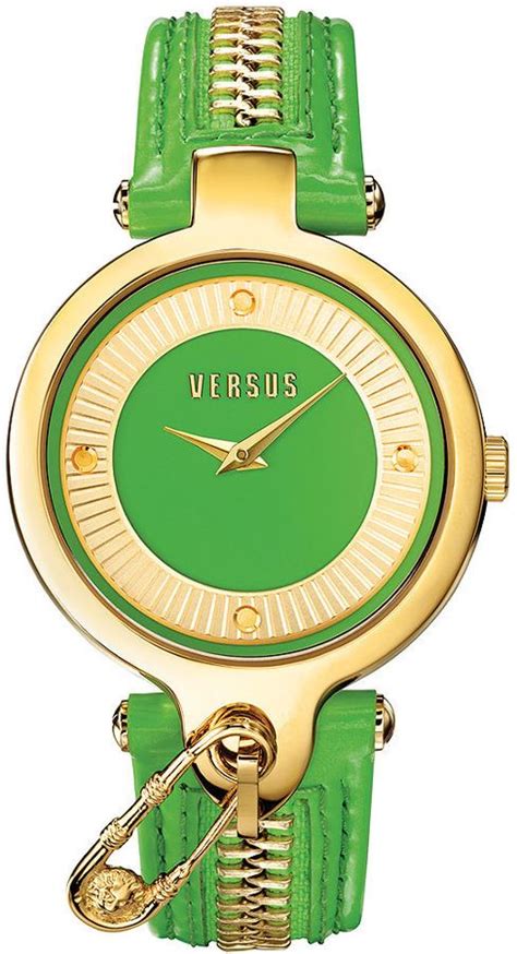 versus versace key biscayne leather watch|versace vs crystal watch.